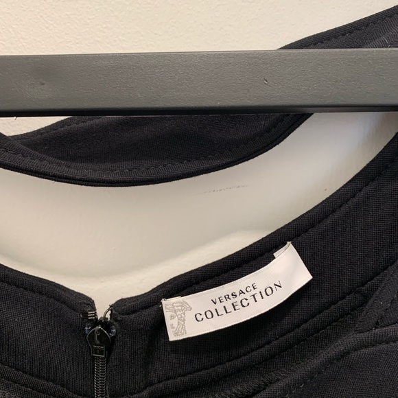 Versace Collection black fitted dress. Size 46 - Picture 5 of 7